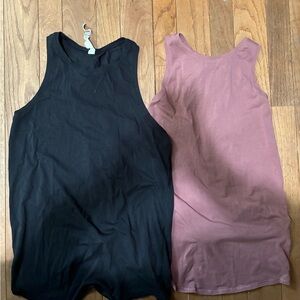 Lululemon Athletica Black & Mauve Tank Top